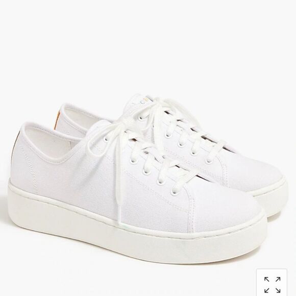 J. Crew Platform sneakers with stripe - Picture 1 of 11